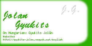 jolan gyukits business card